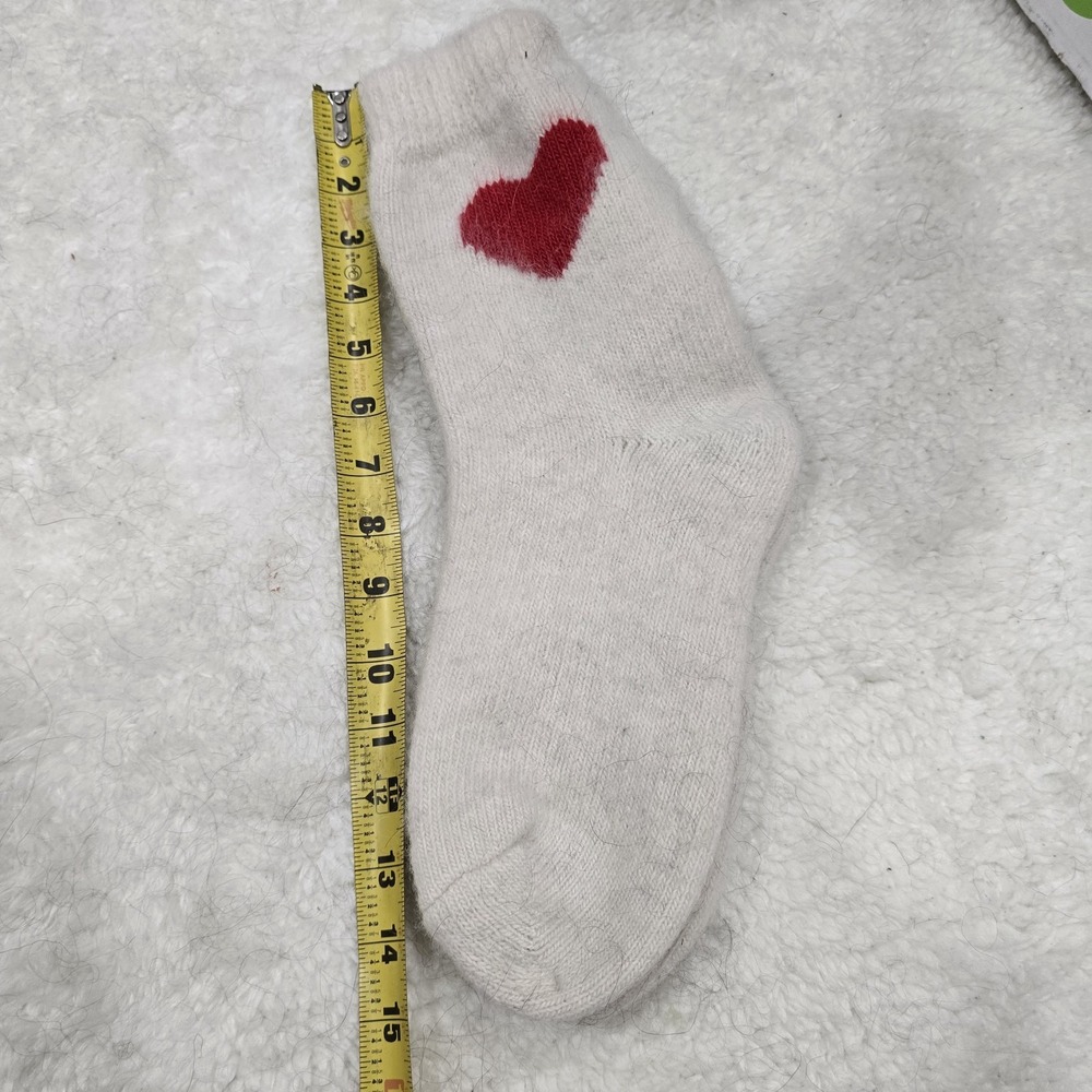 Handmade Goat Down Socks Mens‎ Size 10-11 (EU 43-44) White Wool Warm Winter Gift